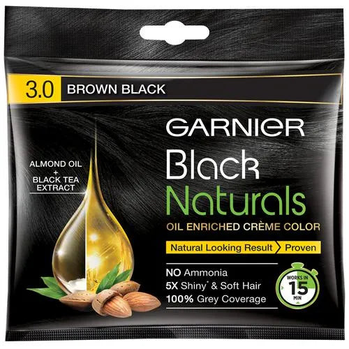 Garnier Black Naturals - Shade 3 Brown Black 20 ml + 20 g