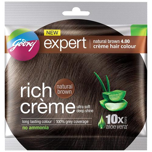 Godrej Expert Rich Creme Hair Colour - Shade 4 Natural Brown