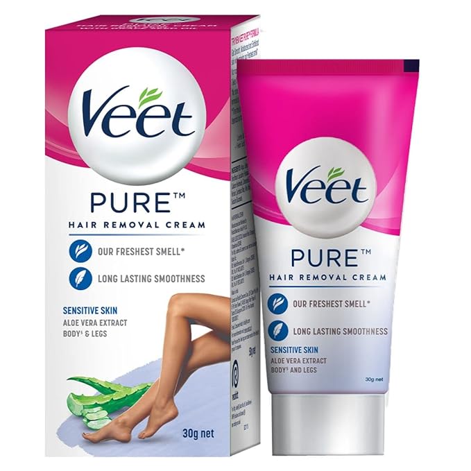 Veet Aloe Vera Extract Hair Removal Cream - Sensitive Skin 30 g