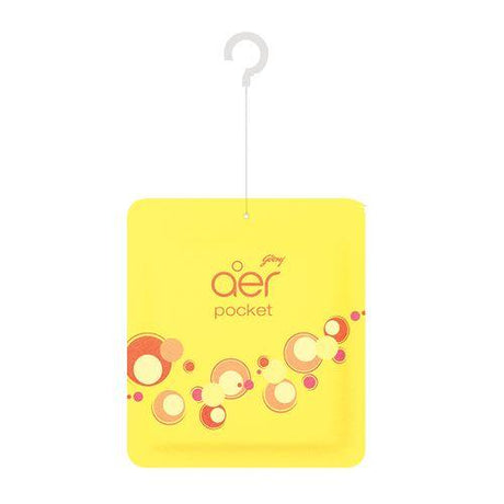 Godrej Aer Pocket - Bathroom Air Fragrance Bright Tangy Delight 10 g - Quick Pantry