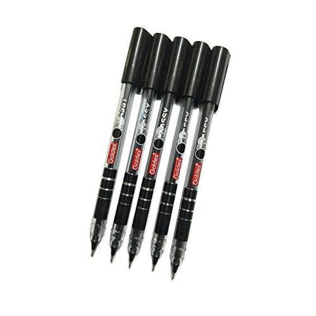 Goldex Klassy Black Ballpoint Pen - (Pack of 5) - Quick Pantry