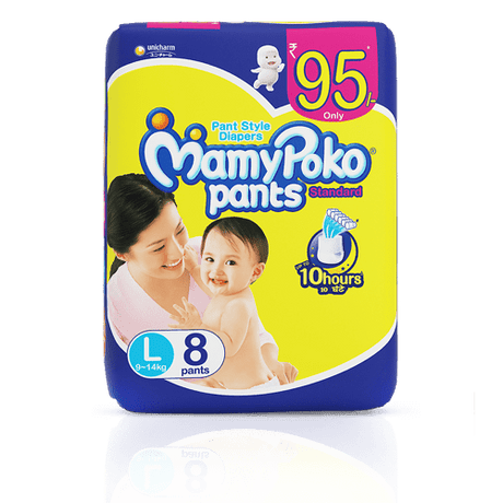 Mamy Poko Pants Large Size (9-14 kg) Diapers 7 pc - Quick Pantry