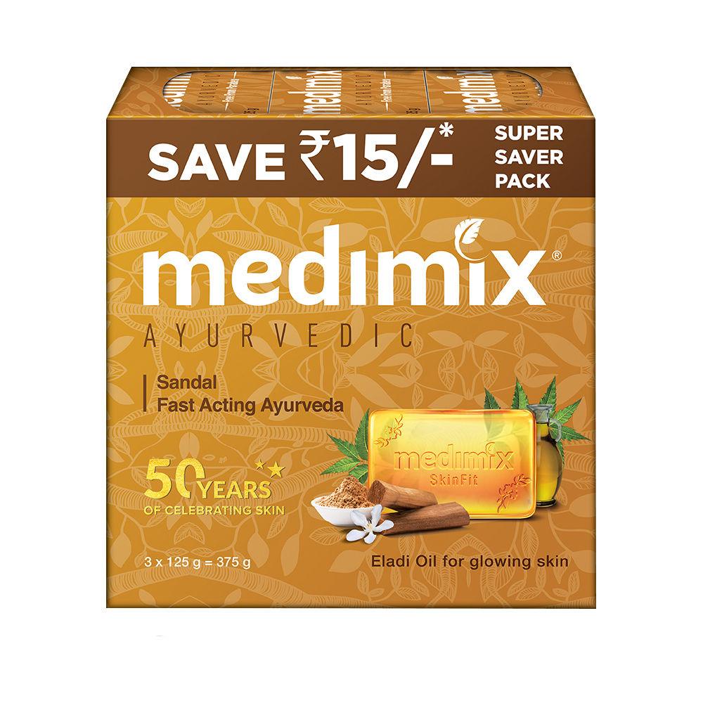 Medimix Ayurvedic Sandal Soap For Normal Skin Each 125gm Buy 4 And Get 1  Free | eBay