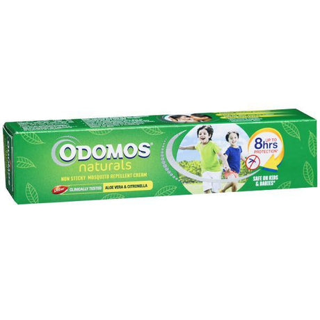 Odomos Mosquito Repellent - Non Sticky Aloe Vera & Citronella Cream 100 g - Quick Pantry