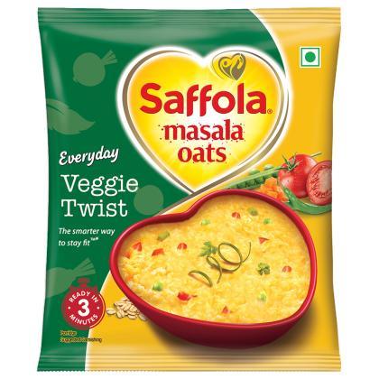 Saffola Veggie Twist Instant Masala Oats 38 g - Quick Pantry